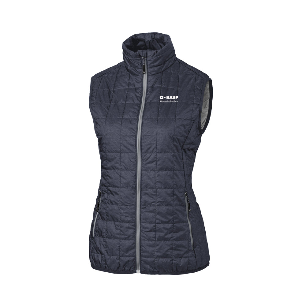 Cutter & Buck Rainier PrimaLoft Womens Eco Insulated Full Zip Puffer Vest