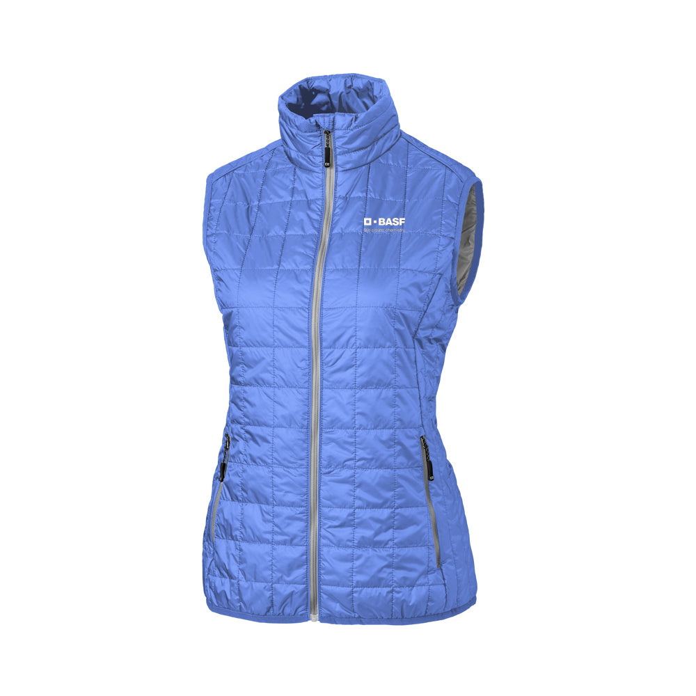 Cutter & Buck Rainier PrimaLoft Womens Eco Insulated Full Zip Puffer Vest